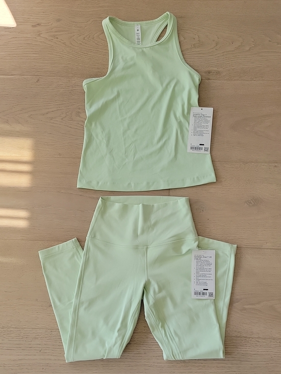 lululemon athletica Tops - lululemon athletica Align Racerback Tank And Tights Set in Mint Green